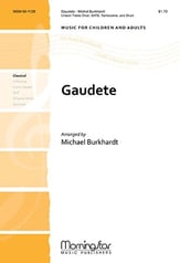 Gaudete SATB/Unison choral sheet music cover